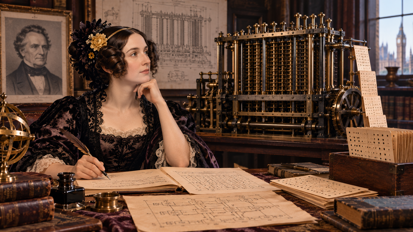 Ilustración de Ada Lovelace